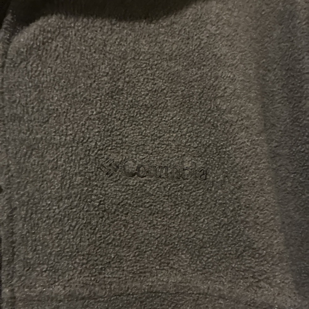 Mens Columbia Fleece Full Zip Jacket Gray Charcoal Size Large Outdoor - Picture 3 of 5